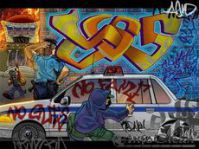 Власти литовских городов устали платить клининговым компаниям за очистку от граффити
