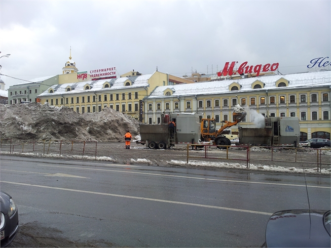 погрузка и вывоз снега. утилизация снега мобильными снегоплавилками