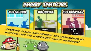 Мобильная игра Angry Janitors («Сердитые уборщики»)