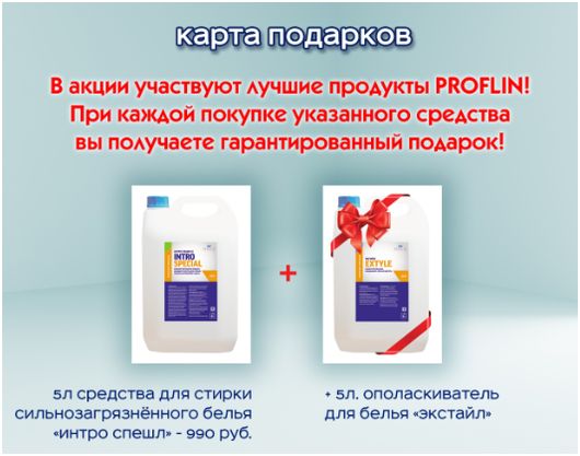 Подарочная химия для клининга от Профлин