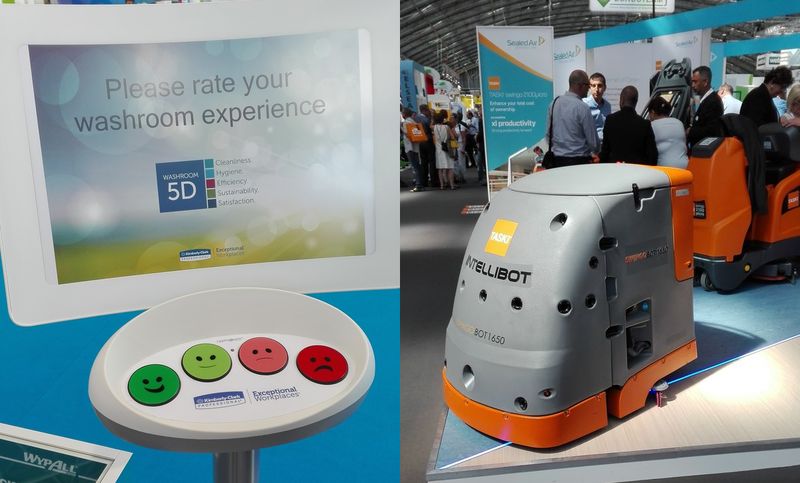 роботы на выставке issa/interclean amsterdam 2016